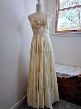 Vintage 1970s Gunne Sax Prairie Maxi Dress